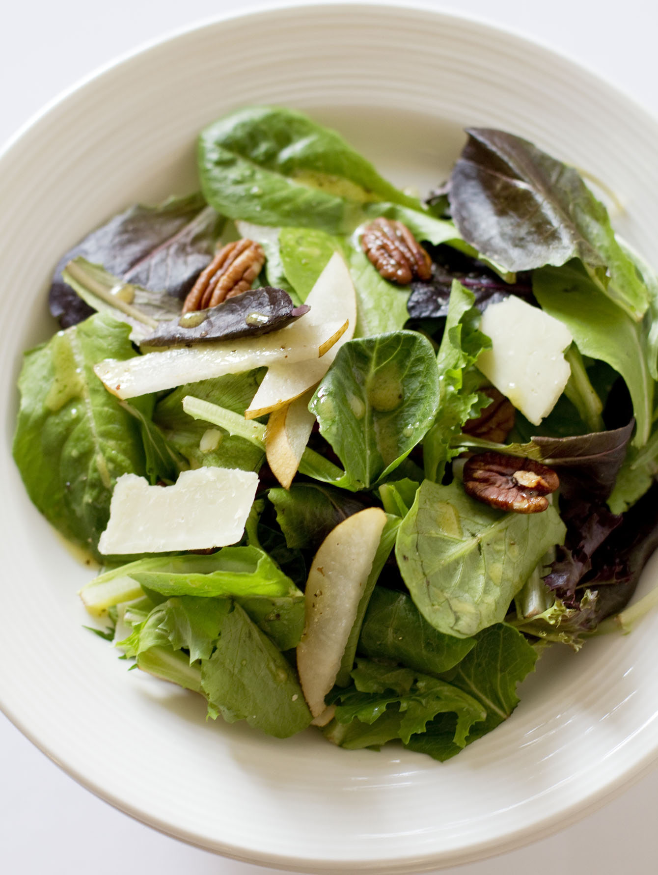 asian pear salad maple dijon dressing pecans