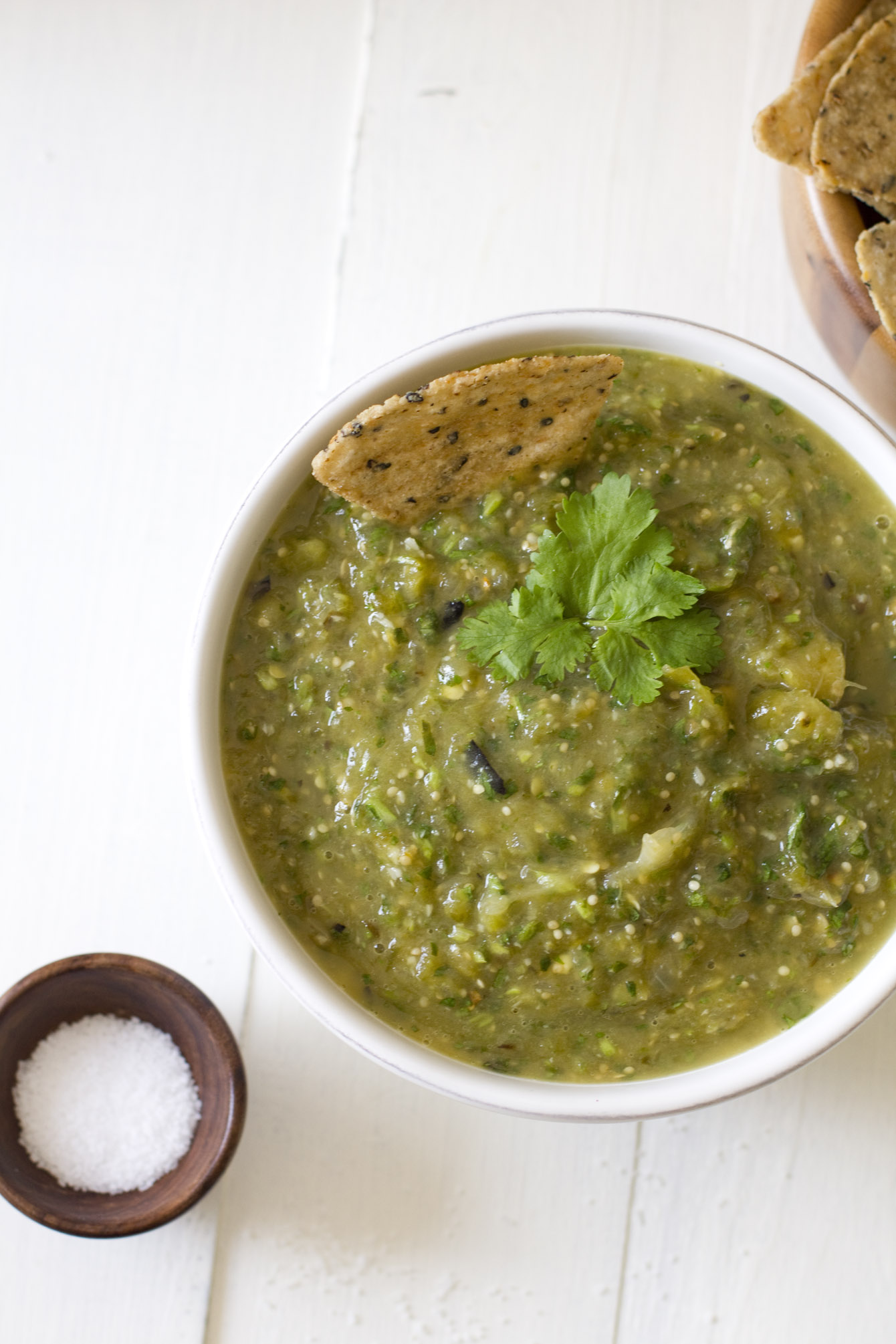 roasted tomatillo salsa mexican dip