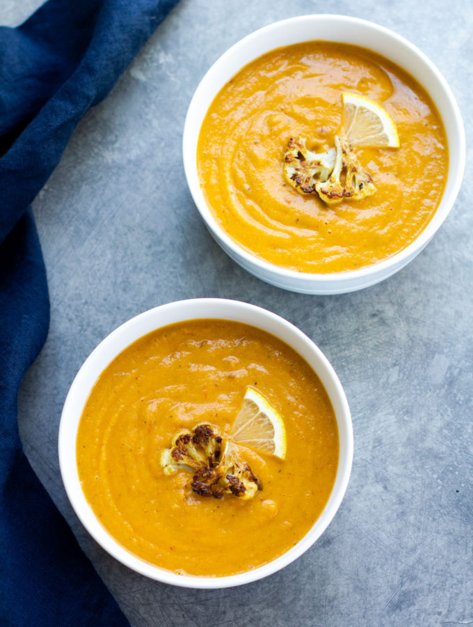 Roasted Cauliflower Soup